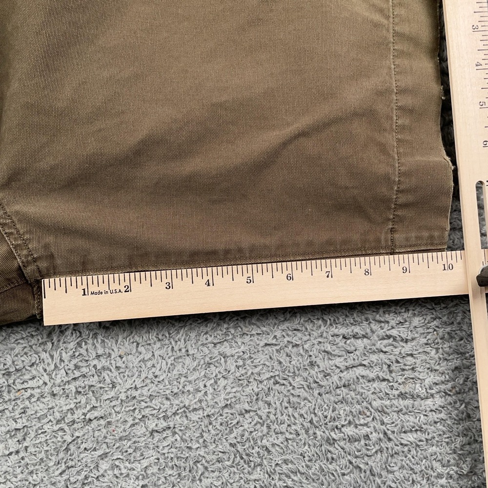 VINTAGE Banana Republic Shorts Mens 34 Brown Canvas Chino Flat Front Casual - Picture 7 of 11